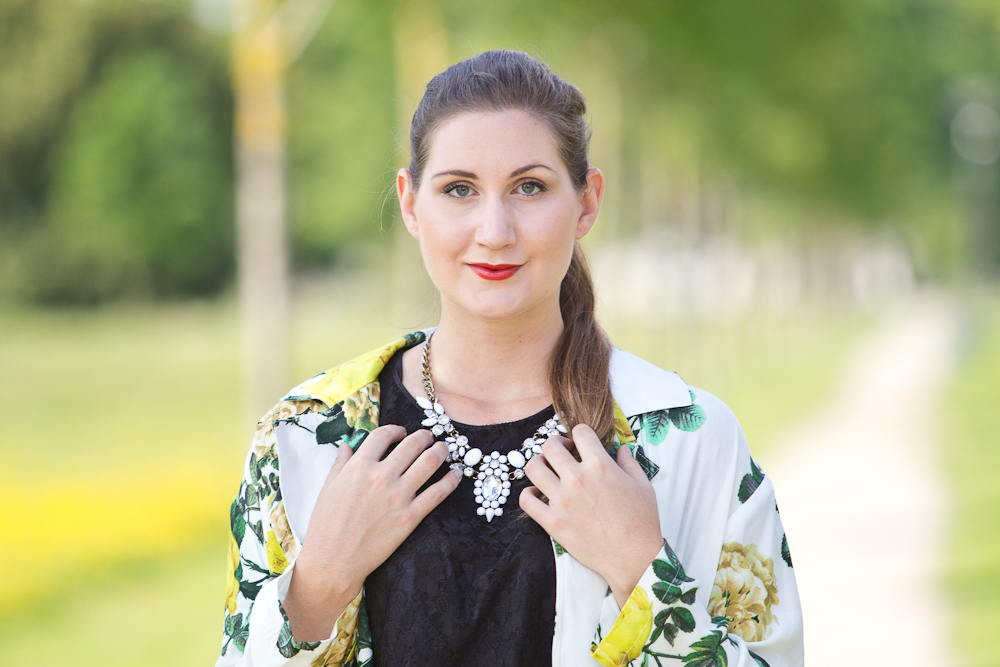 Little Black Dress Lace Dress Outfit Flower Coat Asos 03