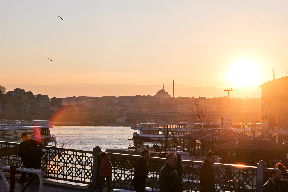 Istanbul Galatabrücke Bosporus
